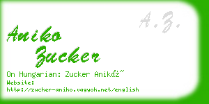 aniko zucker business card